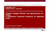 D. Vignani (Istat), S. Auci (University of Palermo) - Climate Change Effects and Agriculture in Italy: A Stochastic Frontier Analysis At Regional Level