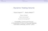 Dynamic Trading Volume