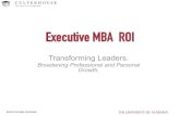 Corporate and Student ROI for UA Culverhouse EMBA Program