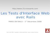 Tests Interfaces Web avec Rails