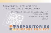 RSP Copyright for Repository Managers 2008