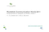 Communication World 2011 Rückblick