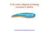 Full color digital printing custom t shirts