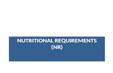 1.1 nutritional requirements