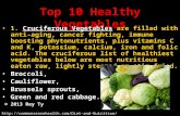 2013 rey ty top 10 healthy vegetables