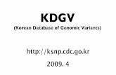 Korean Database of Genomic Variants