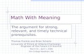 Math With Meaning