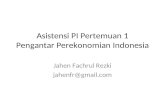 Pengantar Perekonomian Indonesia