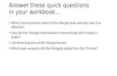 Mongols tactics