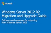 Windows Server 2012 R2 Migration and Upgrade Guide