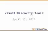 Visual discovery tools