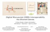Digital Manuscript Interoperability Via Shared Canvas