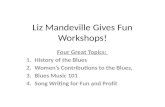 Liz mandeville gives fun workshops!