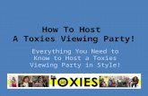 Toxies viewing party webinar