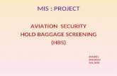 Hold baggage Screening : MIS
