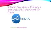 Software Development Company in Bhubaneswar Ensures Growth for Clients