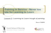 Learning to Learn trough eLearning - SIM Scuola Italiana di Mentoring