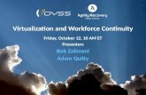 Virtualization and Workforce Continuity 10-12-12