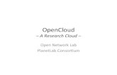 OpenCloud - A Research Cloud
