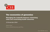 Sarina Fisher - The Centre for International Economics - The Economics of Genomics: Soon there will be no other way