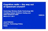 Cognitive radio – the way out of spectrum crunch?