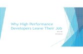 Why high performance developers leave their job
