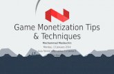 Game Monetization Tips & Techniques