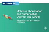 Mobile authentication and authorisation: OpenID and OAuth