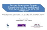 Fracture behaviour and damage characterisation in composite impact panels by laboratory X-ray computed tomography