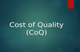 Cost of Quality Short Overview