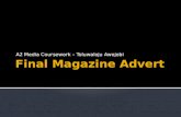 A2 Media Coursework - Production/Evaluation - Final Magazine Advert