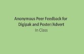 Peer feedback digi and poster