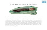 Live the Luxury in Chennai