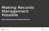 Making Records Management Possible - Wellington