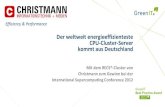 Green IT BB Award 2012 - Christmann Informationstechnik + Medien
