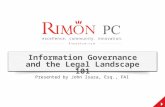 Records and Information Governance: The Legal Landscape