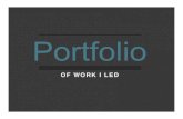 JDM: portfolio of work I led