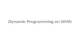 Dynamic programming for simd