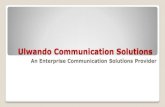 Ulwando Communication Solutions Profile