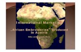 International Marketing lecture "Austrian embroideries produced for Africa"