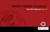 Print Media Analysis - September 2014