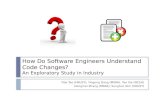 How do software engineers understand code changes?