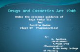 Drugs n cosmetics act 1940