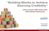 Building Blocks to Achieve Sourcing Credibility