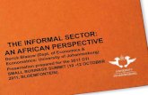 Informal sector an african perspective prof derick blaauw