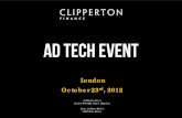 Clipperton Finance Ad Tech Event London 121023