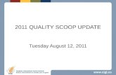 Aug 12 2011 quality scoop update