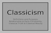Intro Classicism