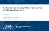 Automated integration tests for AJAX applications :: Developers'' Garage 2012