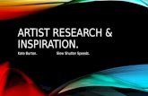 Artist Research & Inspiration - Slow Shutter Speeds